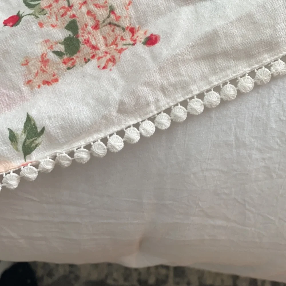 Zara Floral Puff Sleeve off the Shoulder Blouse
